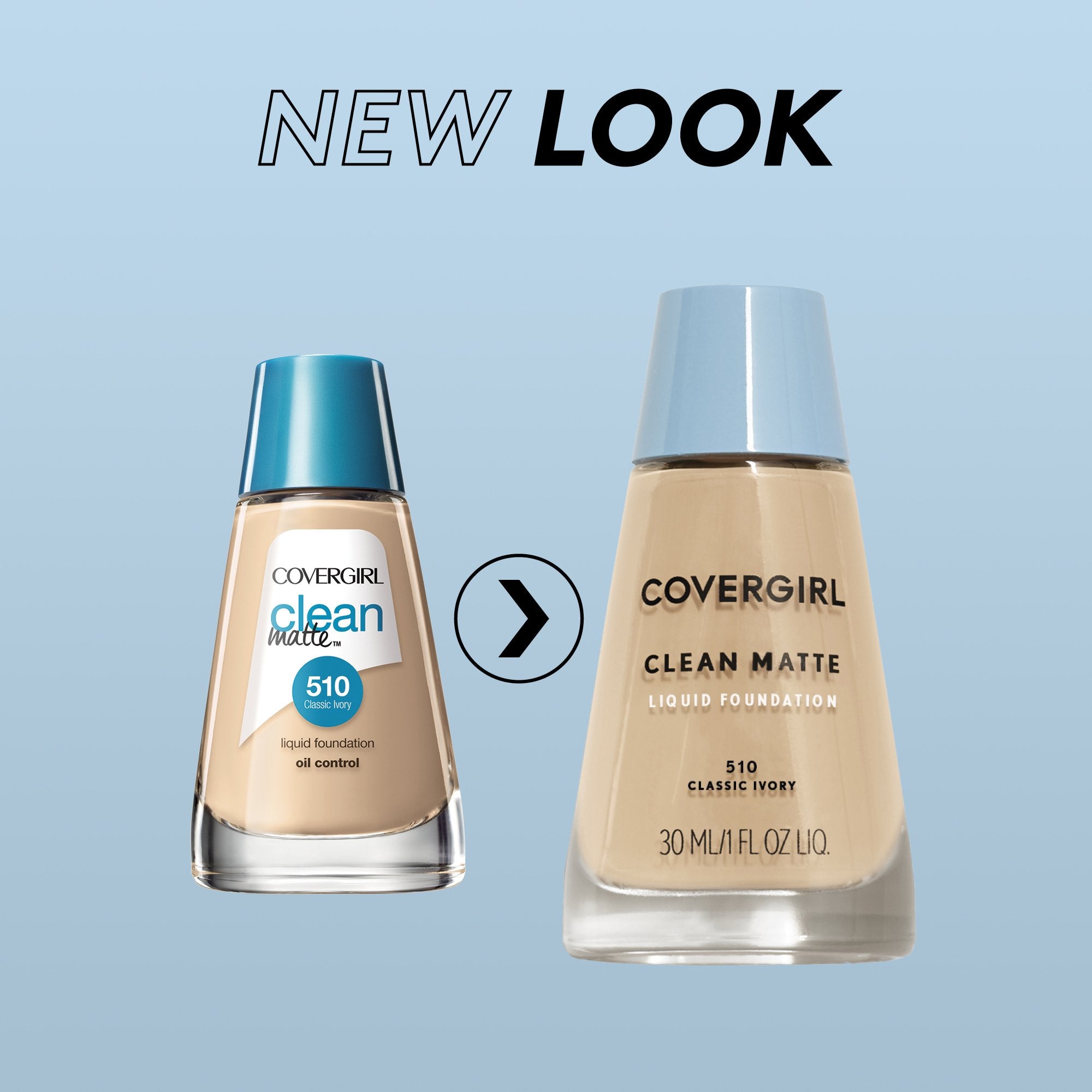 CoverGirl Clean Matte Foundation with oil-absorbers for oil control.