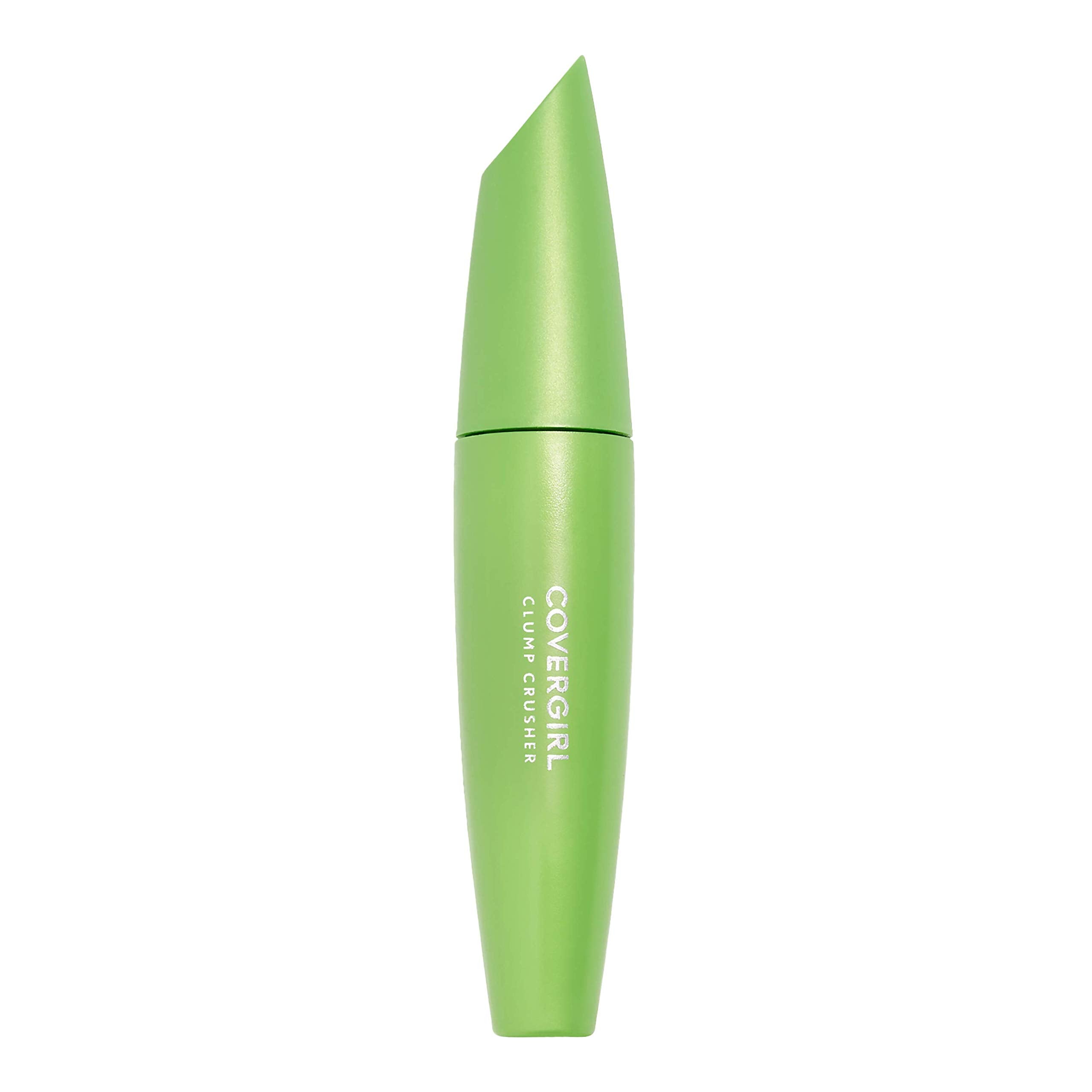 Covergirl Clump Crusher curved-brush closeup highlights curved brush for lift from root to tip.