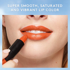 COVERGIRL Exhibitionist Cream Lipstick Peach High packaging displayed for quick identification.