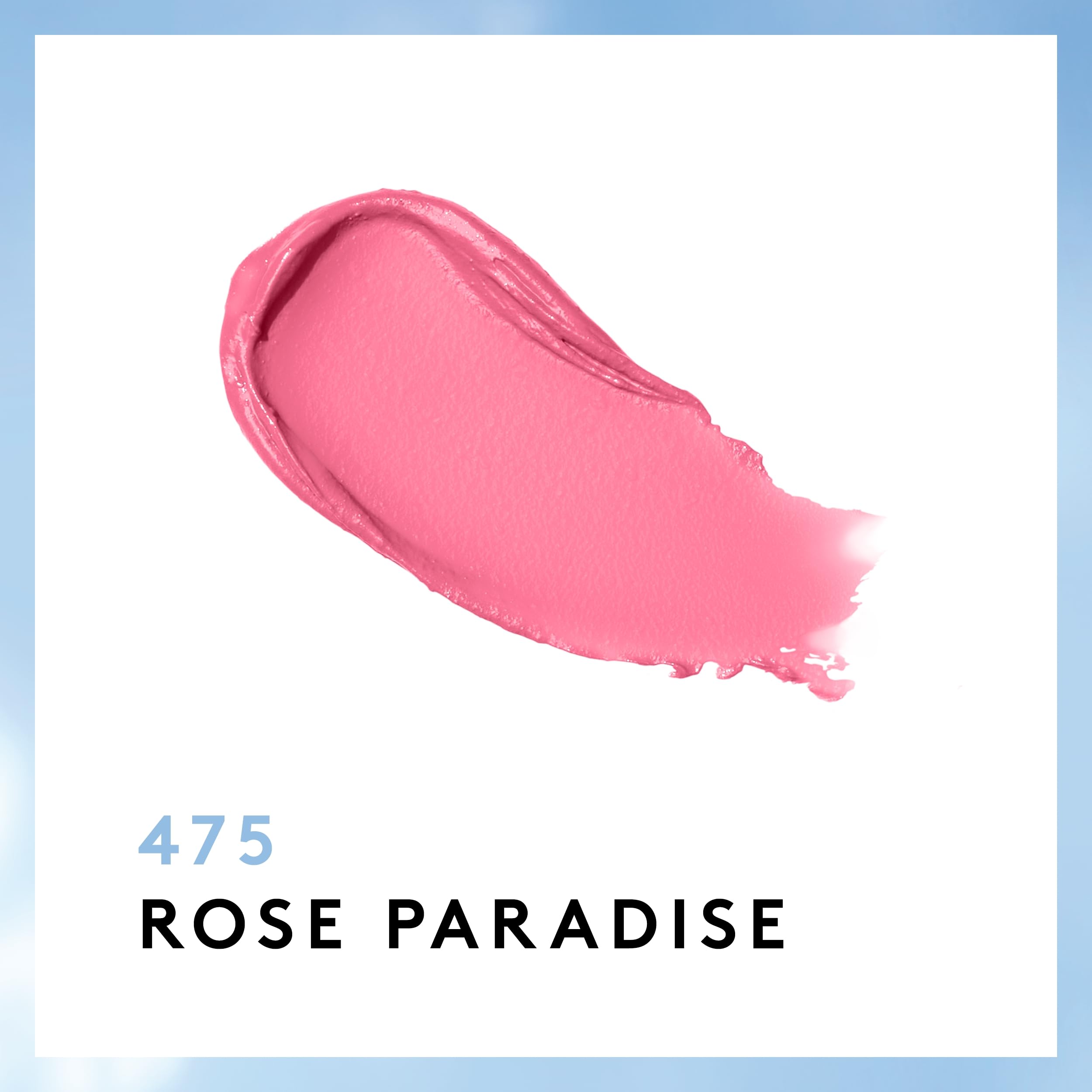 COVERGIRL Exhibitionist Cream Lipstick Rose Paradise en muestra de color.