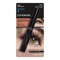CoverGirl Exhibitionist lashes finish image shows smudge-resistant definition across wear.