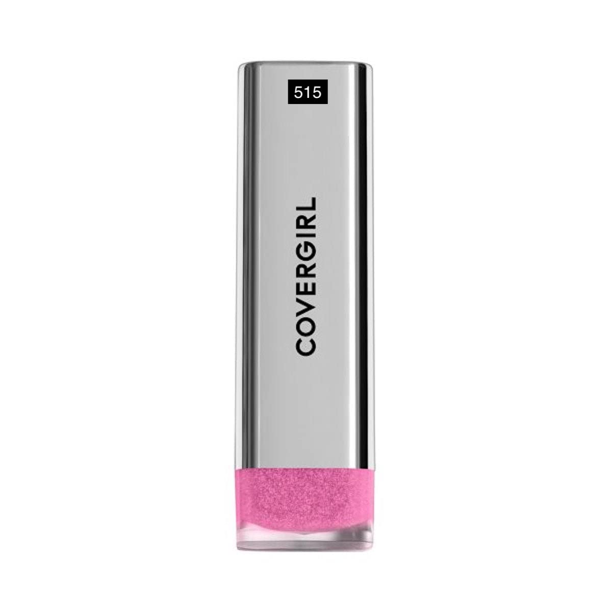 CoverGirl Exhibitionist Lipstick Metallic Ready Or Not 525 product shot highlights premium finish.