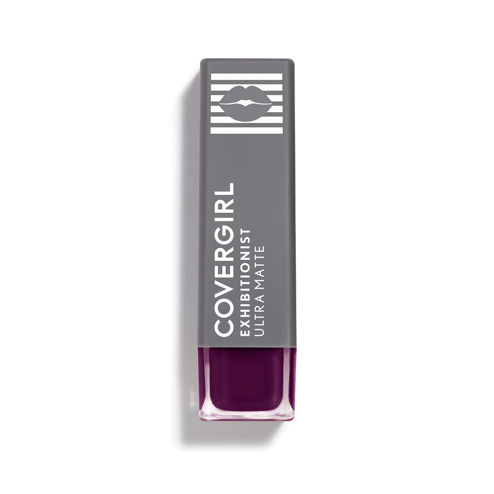 CoverGirl Exhibitionist transfer-proof closeup shows smudge-free wear.
