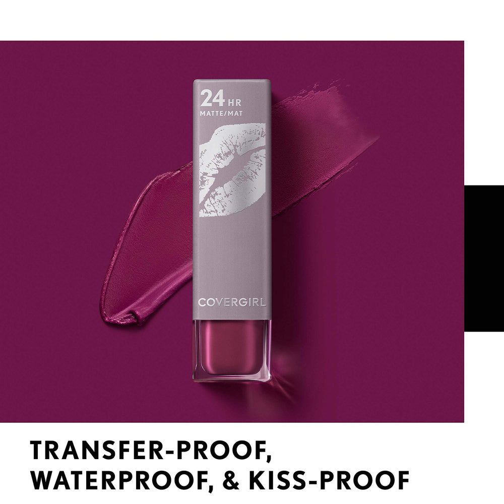 COVERGIRL Exhibitionist Ultra Matte Lipstick Soloist application glide for smooth, comfortable wear.