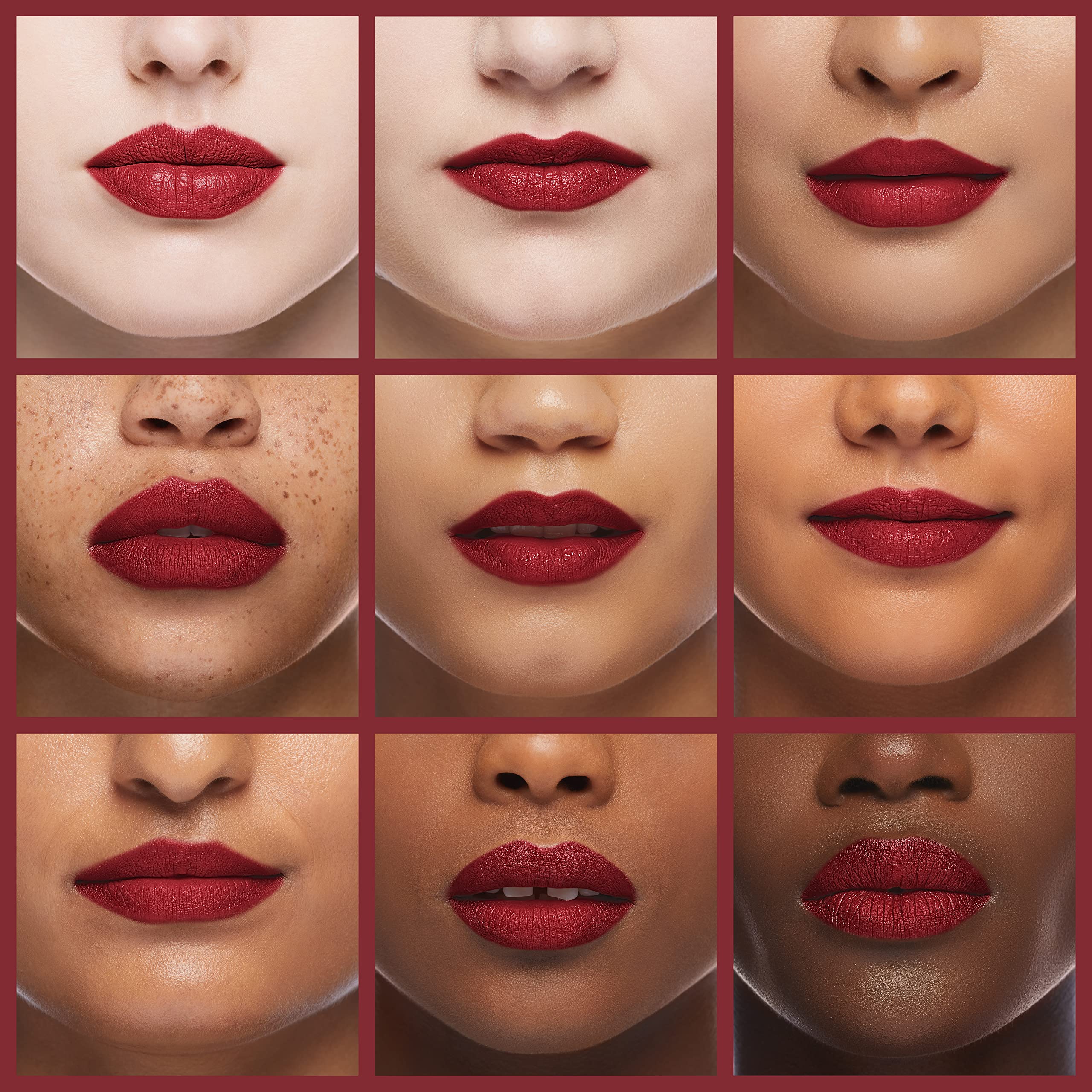 COVERGIRL Exhibitionist Ultra Matte Lipstick Soloist cream finish texture for lasting hydration.