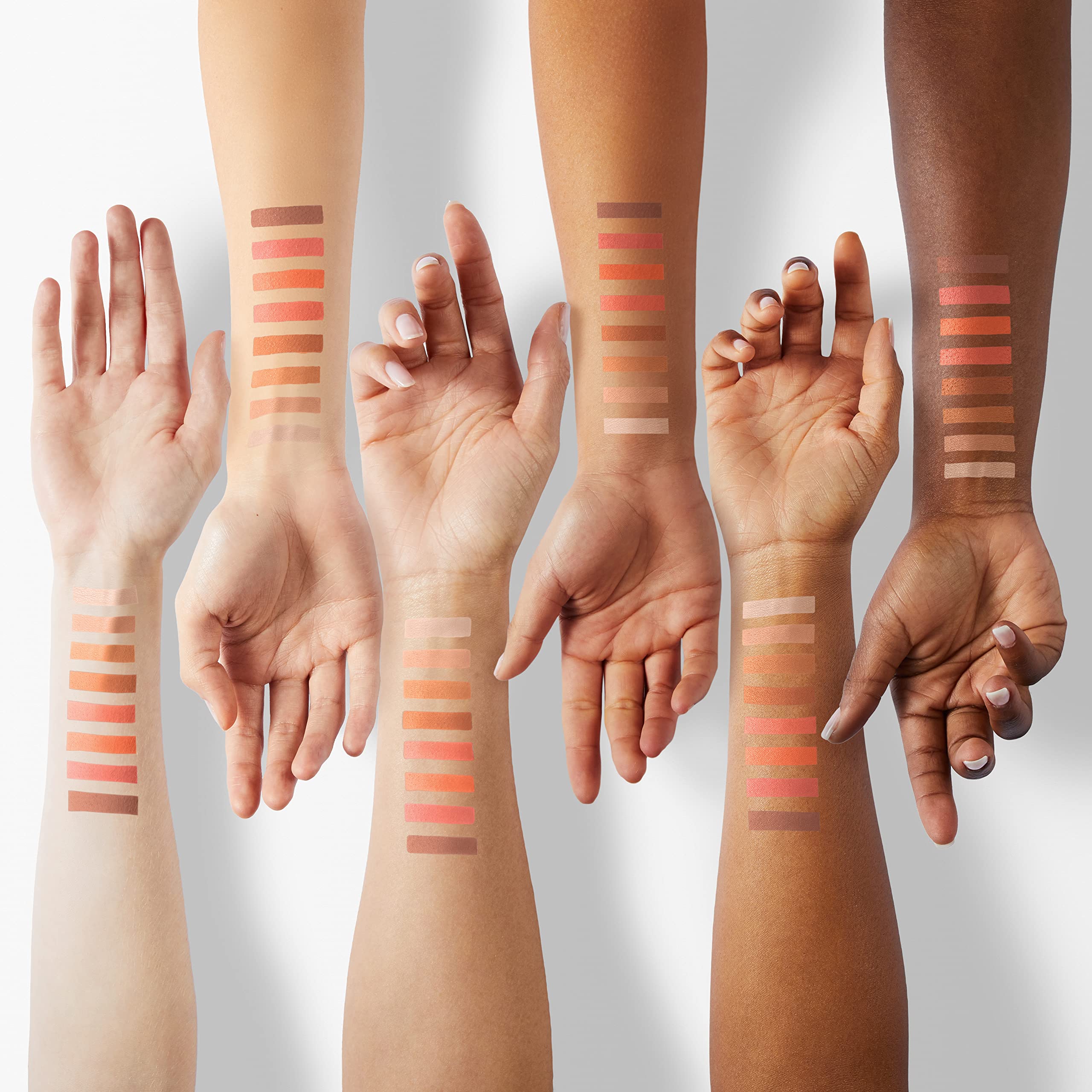 CoverGirl Desert Heat close-up reveals shimmer and matte finish varieties.