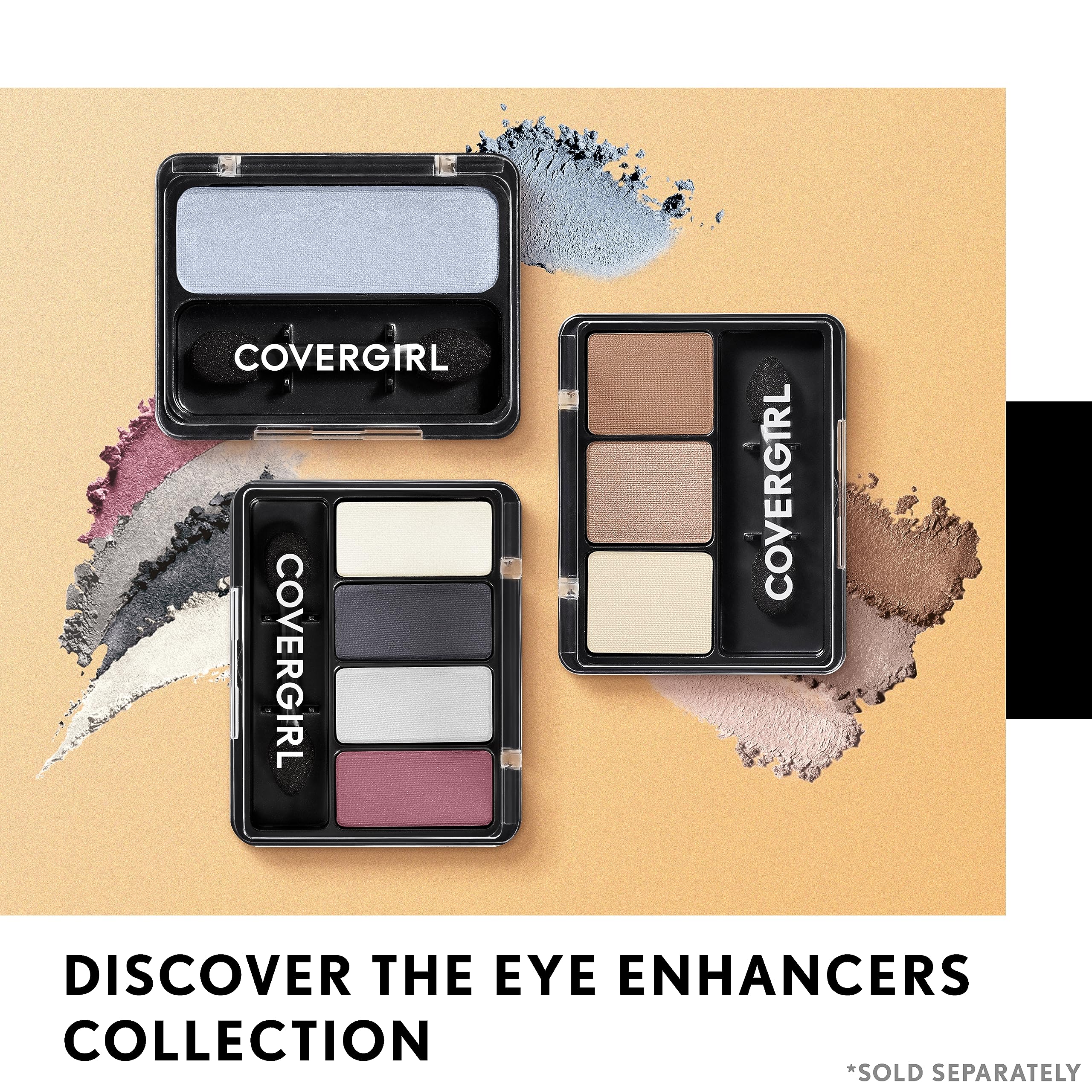 CoverGirl Eye Enhancers application-demo showcasing smooth sweep on eyelid.