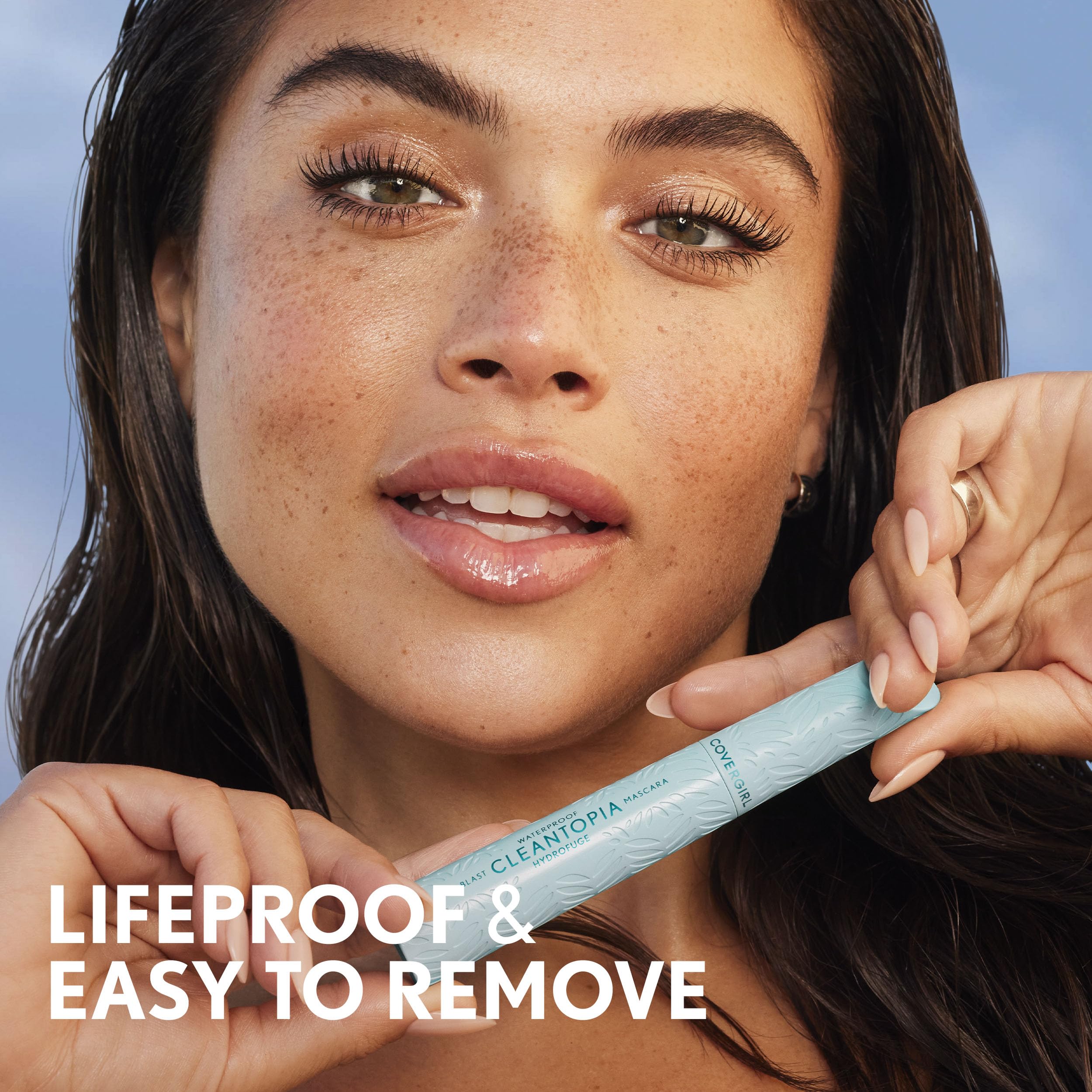 COVERGIRL Lash Blast Cleantopia sensitive-eye friendly testing scene imagery