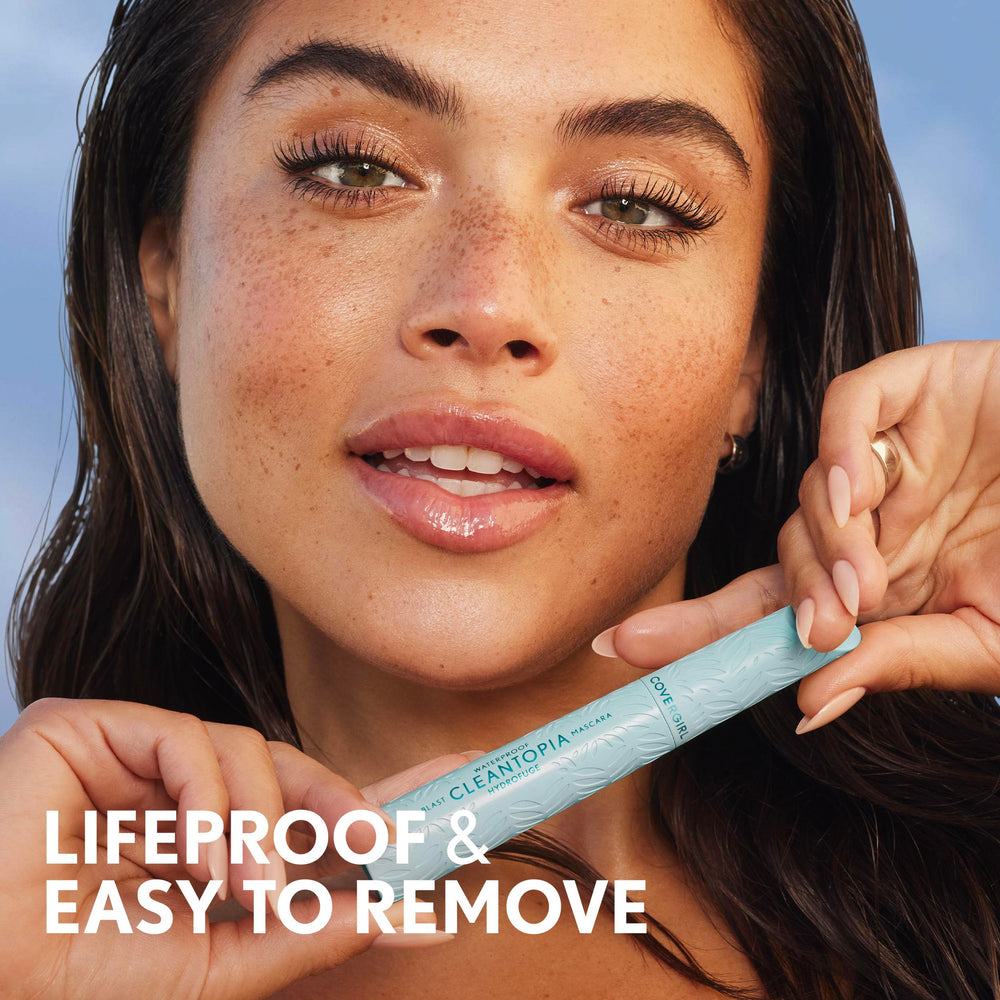 COVERGIRL Lash Blast Cleantopia sensitive-eye friendly testing scene imagery