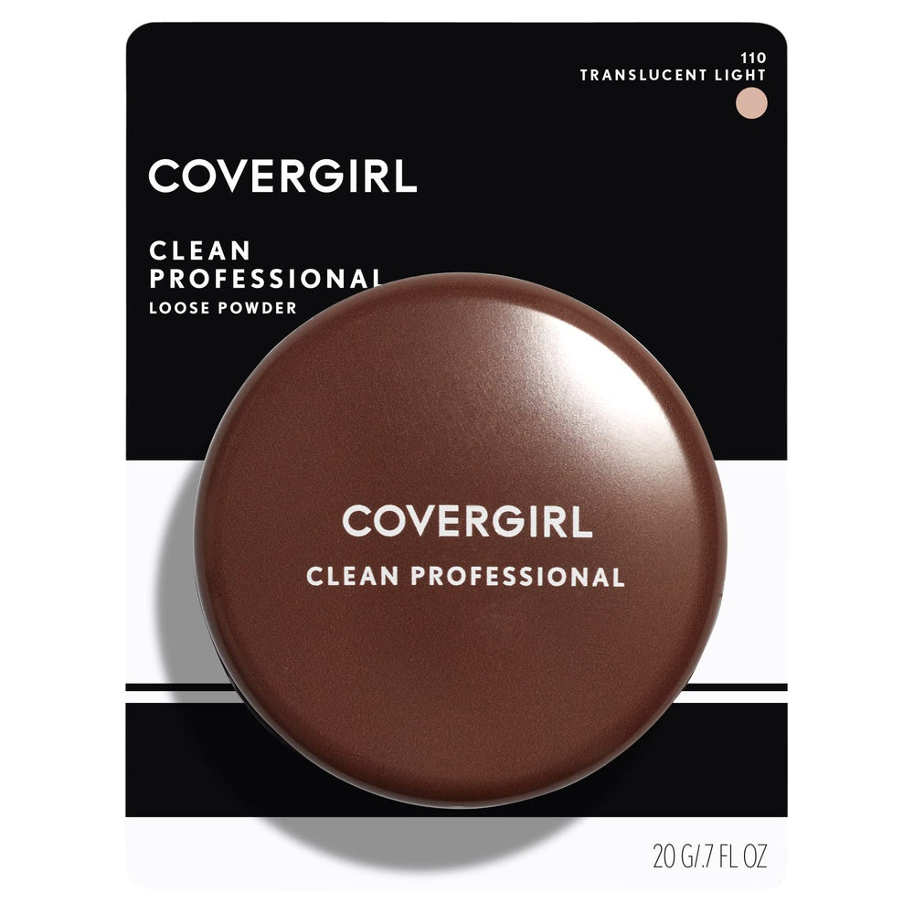 CoverGirl loose powder compact ideal for on-the-go touch-ups.