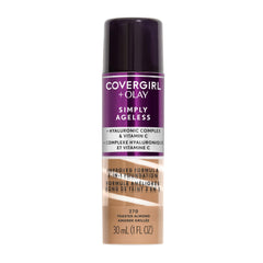 CoverGirl & Olay Simply Ageless bottle pump for easy application and smoother skin.