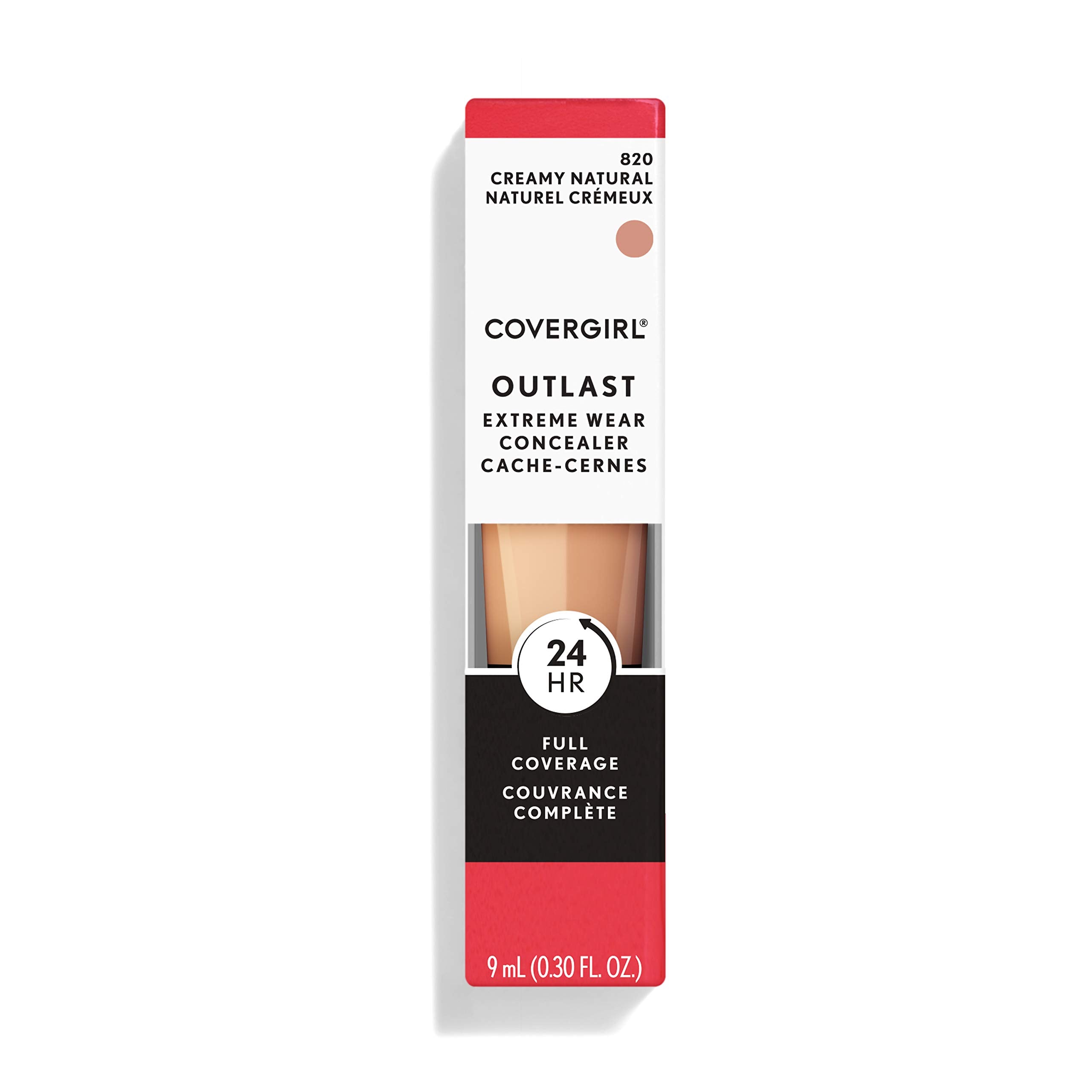 COVERGIRL Outlast Extreme Wear Concealer application blend demonstrates seamless finish.