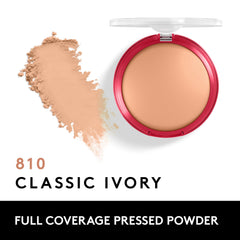 COVERGIRL Outlast Extreme Wear Powder swirl application shows full-coverage, lightweight feel.