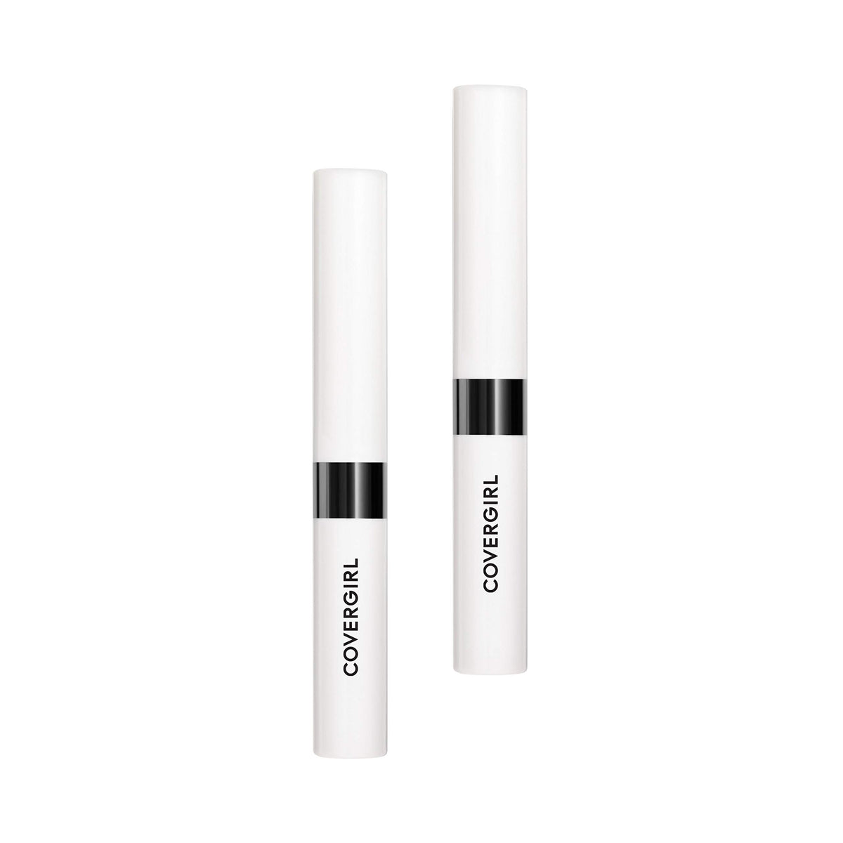 CoverGirl Outlast lip color with clear top coat delivers long-lasting moisture and shine.