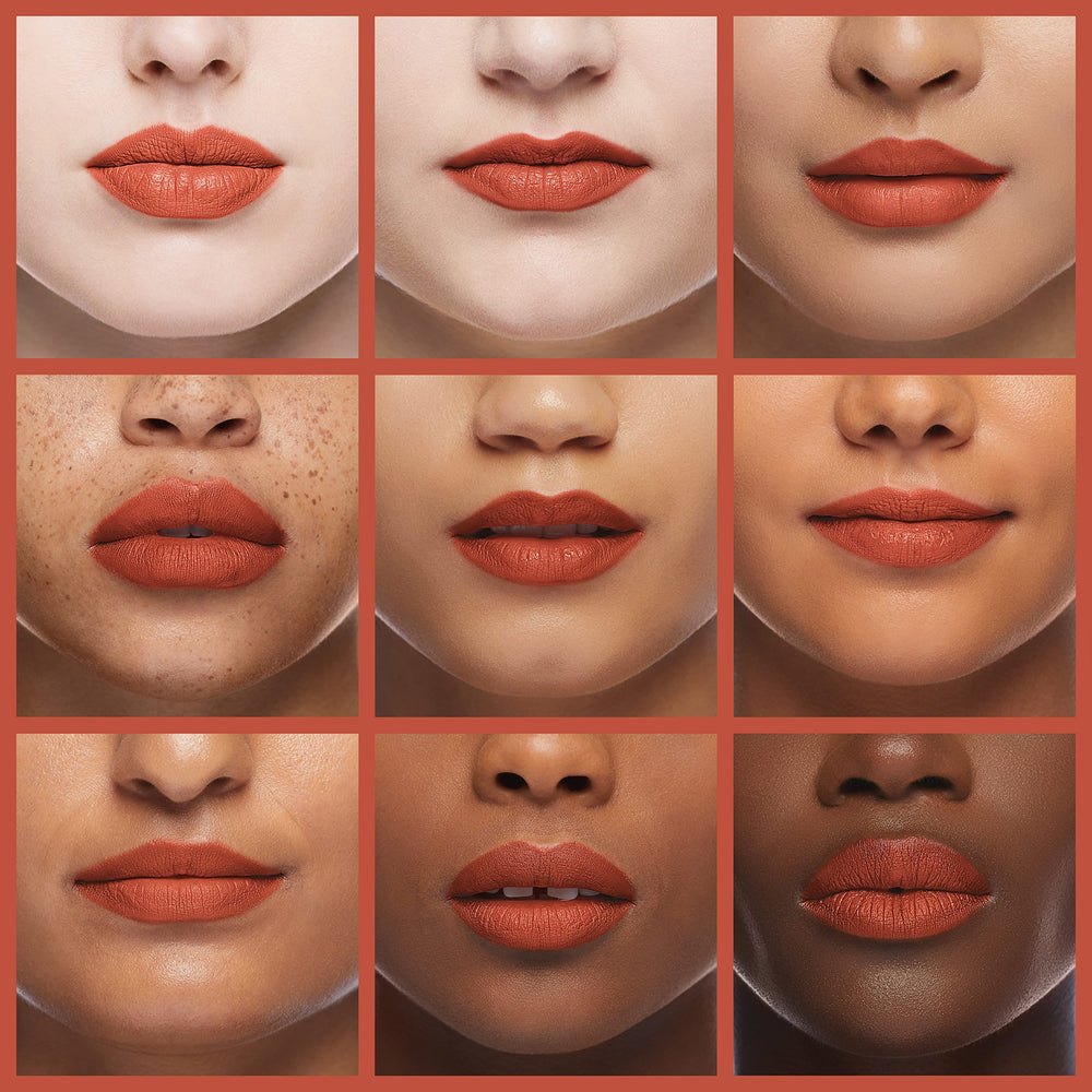 CoverGirl Outlast Ultimatte matte finish close-up showcases velvety long-wearing shade.