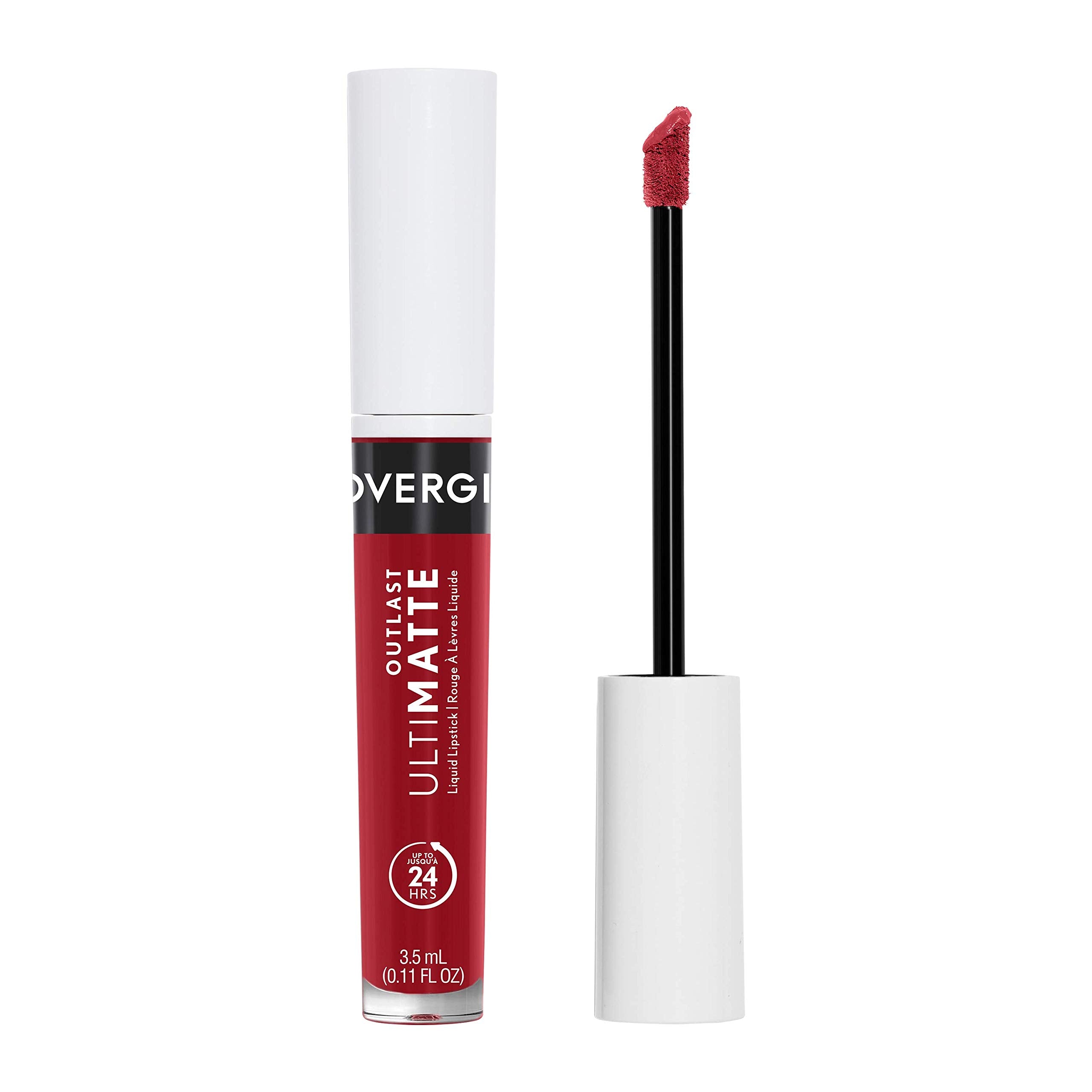 CoverGirl Outlast Ultimatte Wine O'Clock application demonstrates precise, controlled lip color.