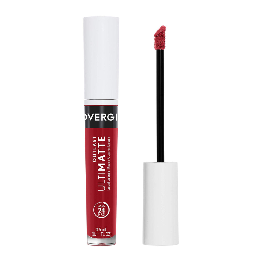CoverGirl Outlast Ultimatte Wine O'Clock application demonstrates precise, controlled lip color.