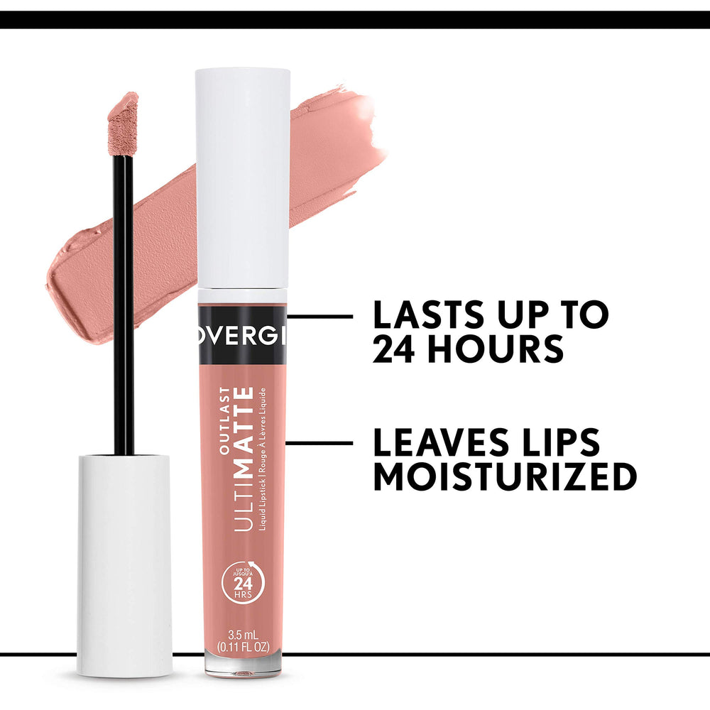 CoverGirl Outlast Ultimatte Wine O'Clock close-up shows velvety matte finish.