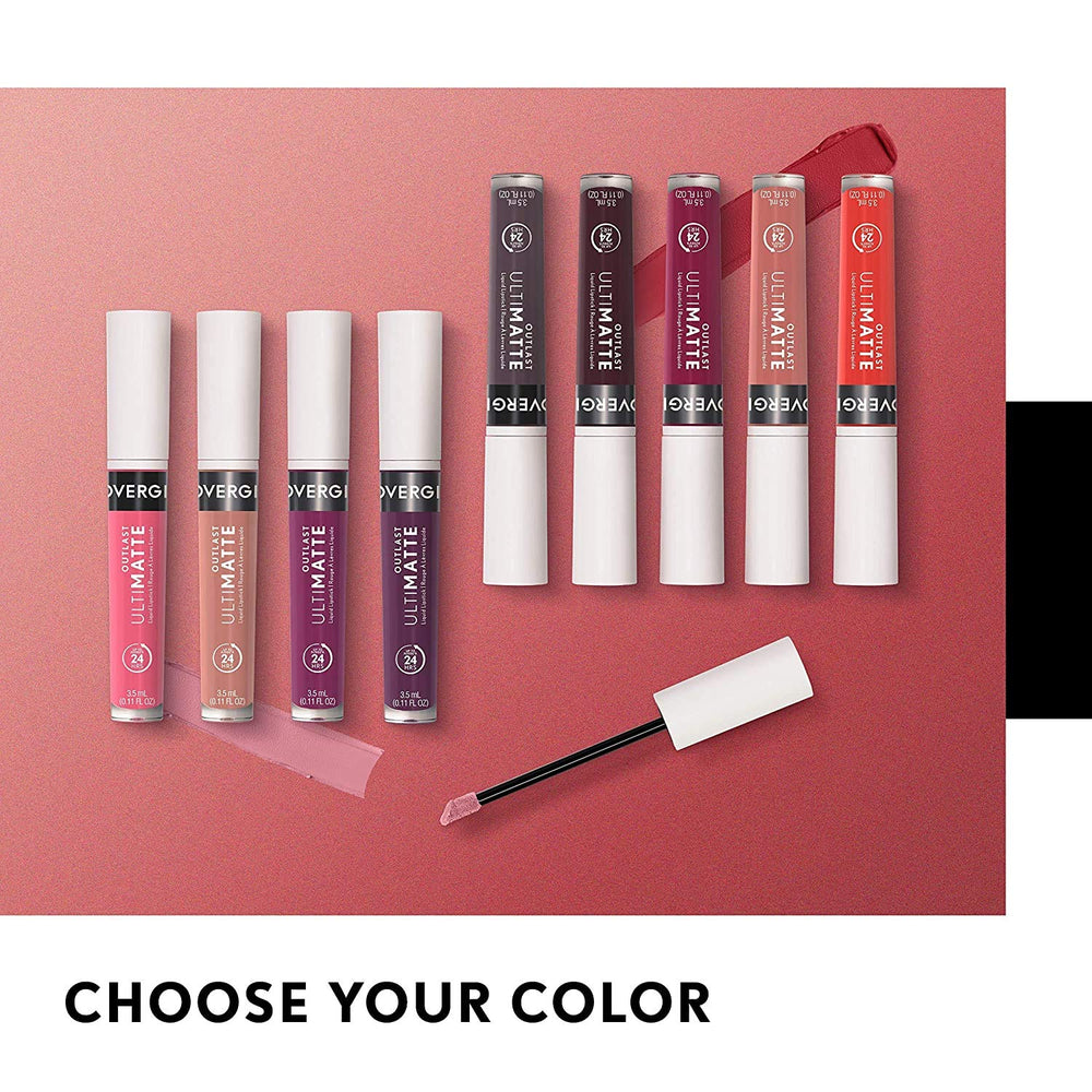 CoverGirl Outlast Ultimatte packaging detail shows shade Spritz Blitz and size.