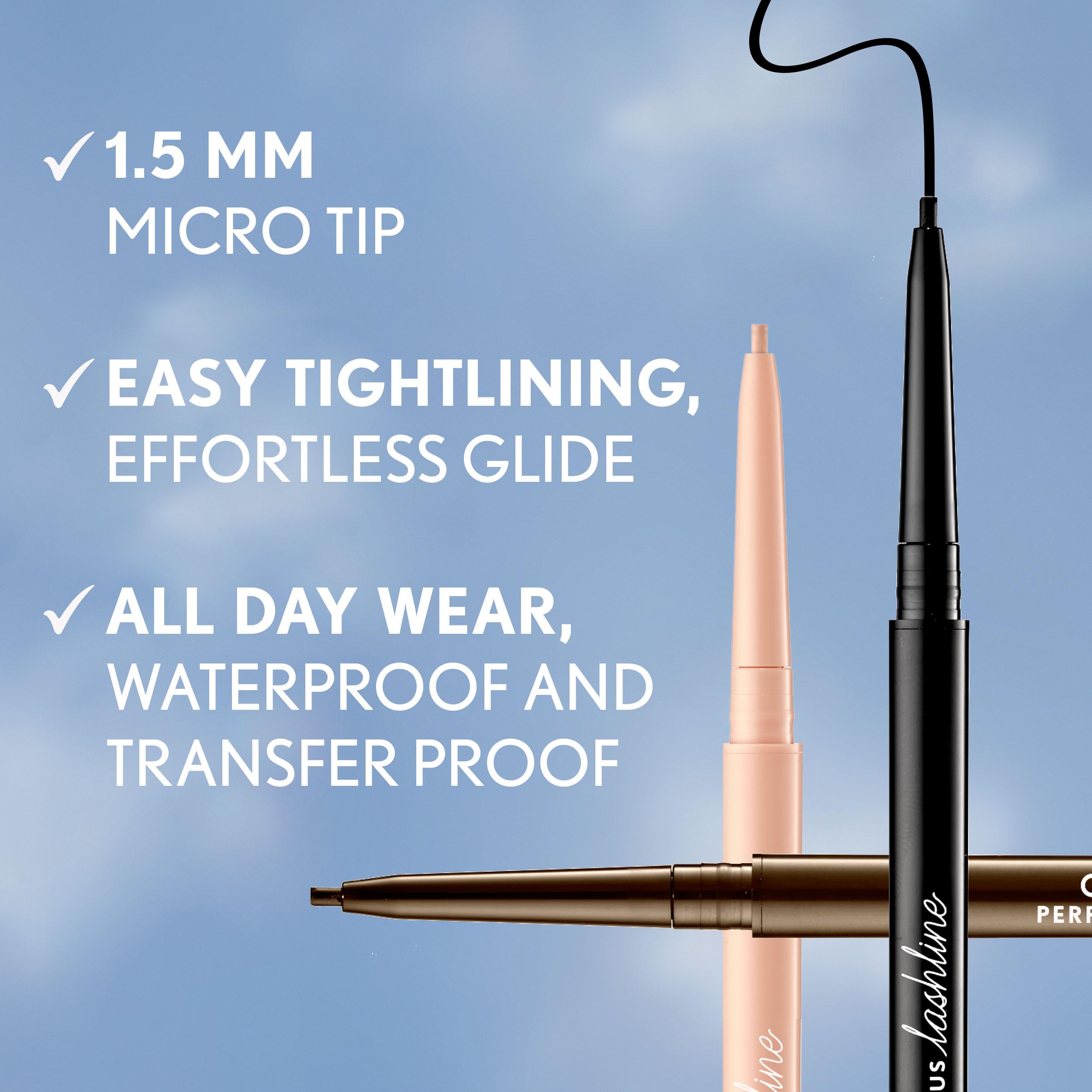 CoverGirl Perfect Point Plus Lashline pigmentos intensos para realzar la mirada.