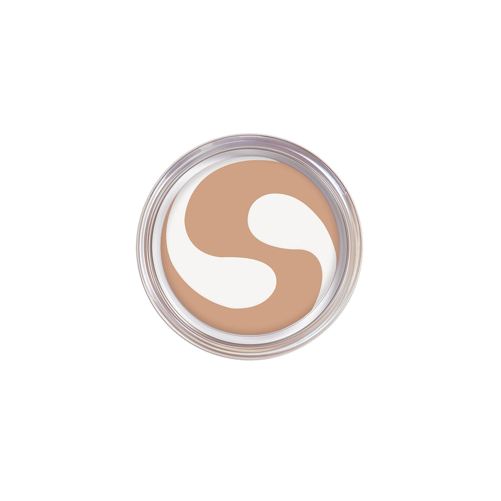 CoverGirl Simply Ageless applying foundation demonstrates smooth glide and even tone.