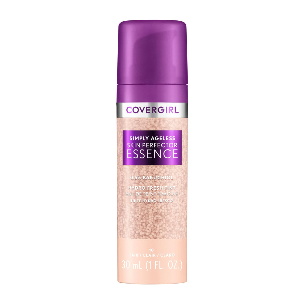 Covergirl Simply Ageless bakuchiol dosing demonstrates gentle anti-age prep for sensitive skin.