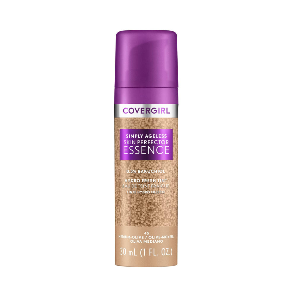CoverGirl Simply Ageless bottle with gel texture delivers lasting hydration.