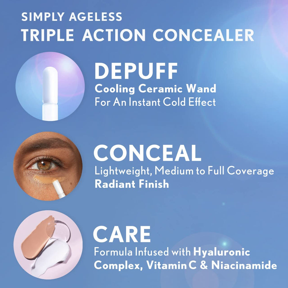 COVERGIRL Simply Ageless brightening finish helps even skin tone.