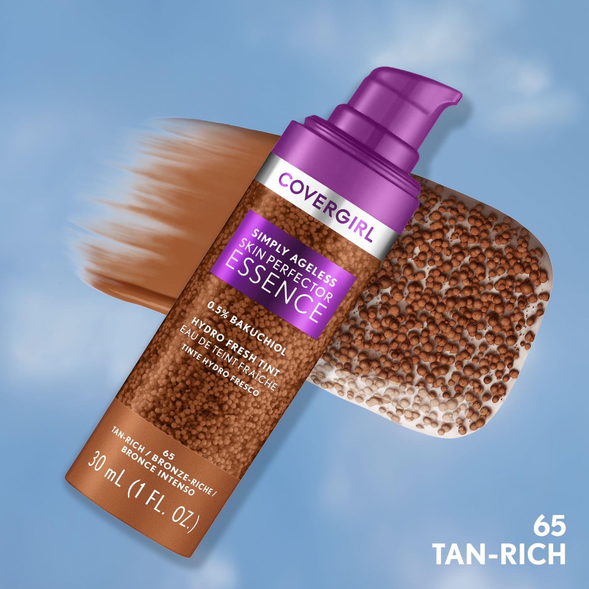 CoverGirl Simply Ageless gel texture spreads evenly for smooth, even tint