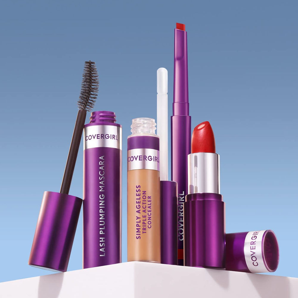CoverGirl Simply Ageless Lip Flip Liner elegant nude swatches show versatile shade pairing