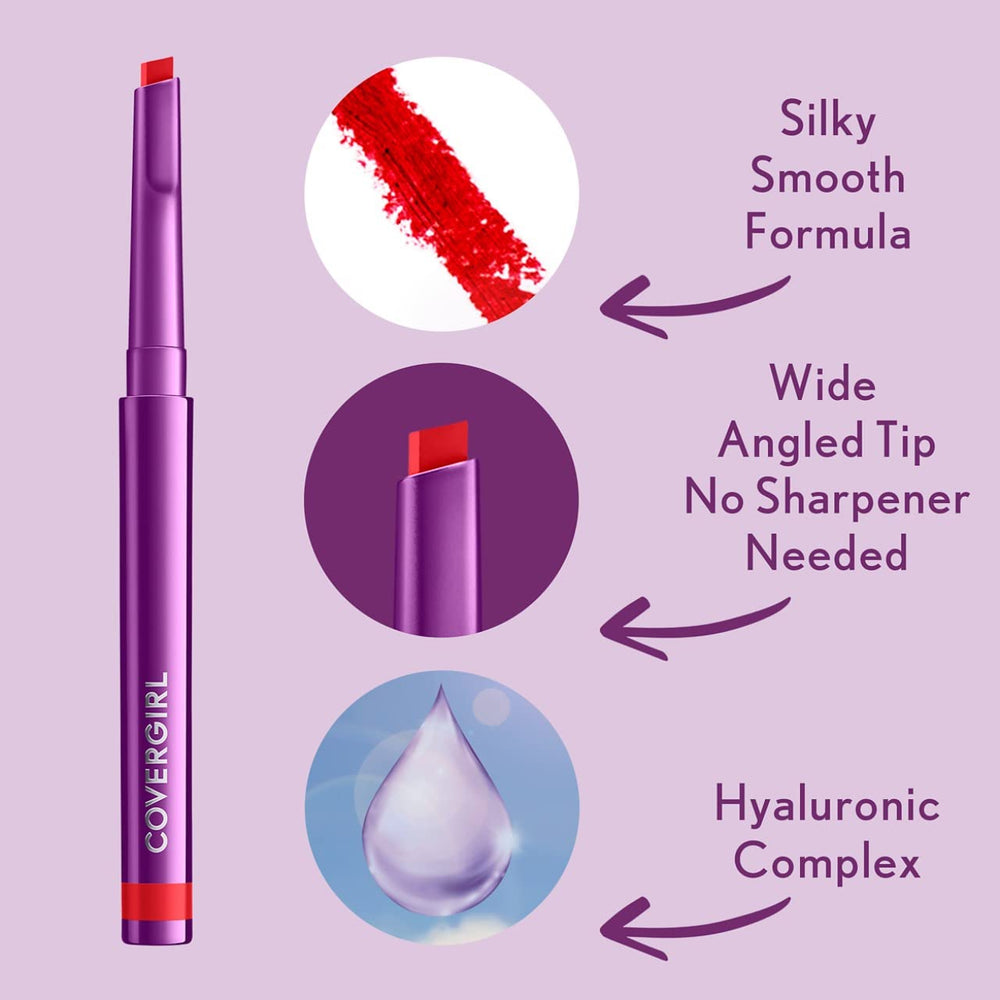 CoverGirl Simply Ageless Lip Flip Liner retractable pen enables mess-free lip shaping