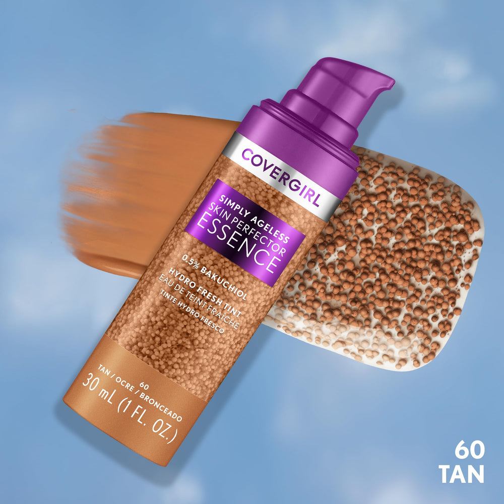 Covergirl Simply Ageless pump dispense demonstrates easy application for an even tint.