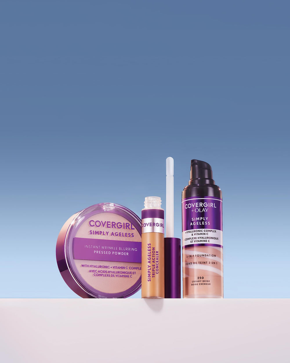 CoverGirl Simply Ageless Soft Sable shade match for an even complexion.