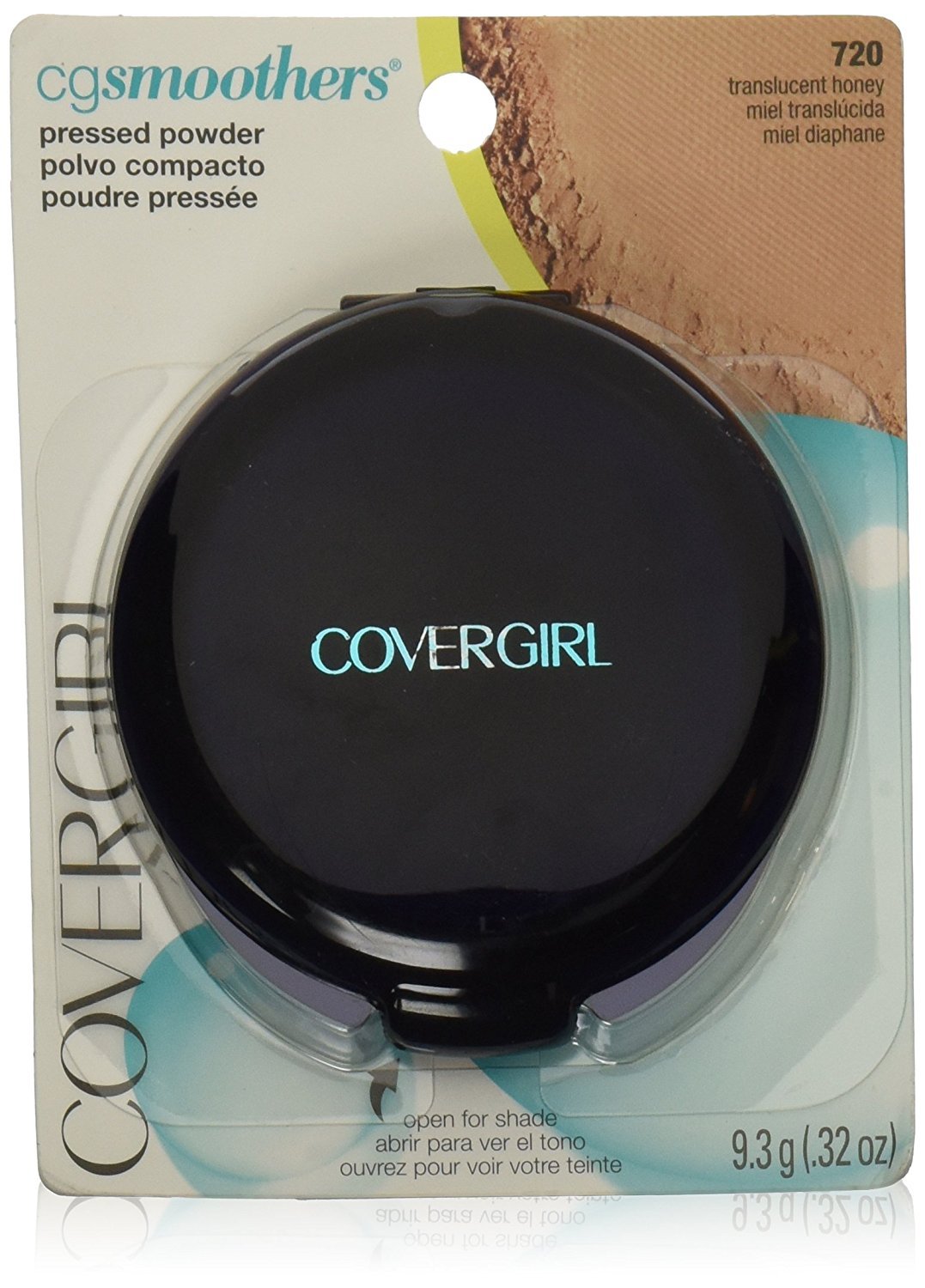 CoverGirl translucent honey powder front view for natural finish and shine control.