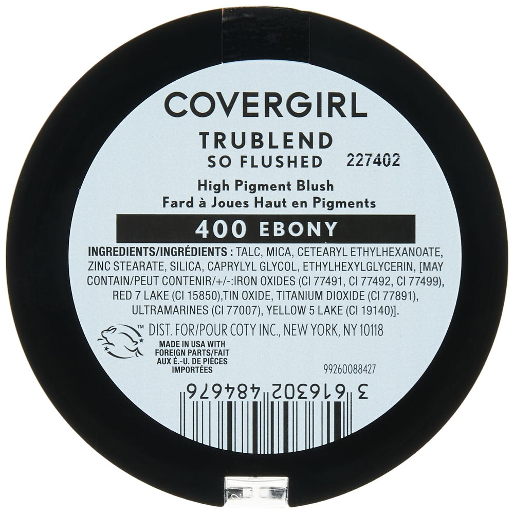 CoverGirl So Flushed Ebony bronzer swatch demonstrates bold, lightweight color