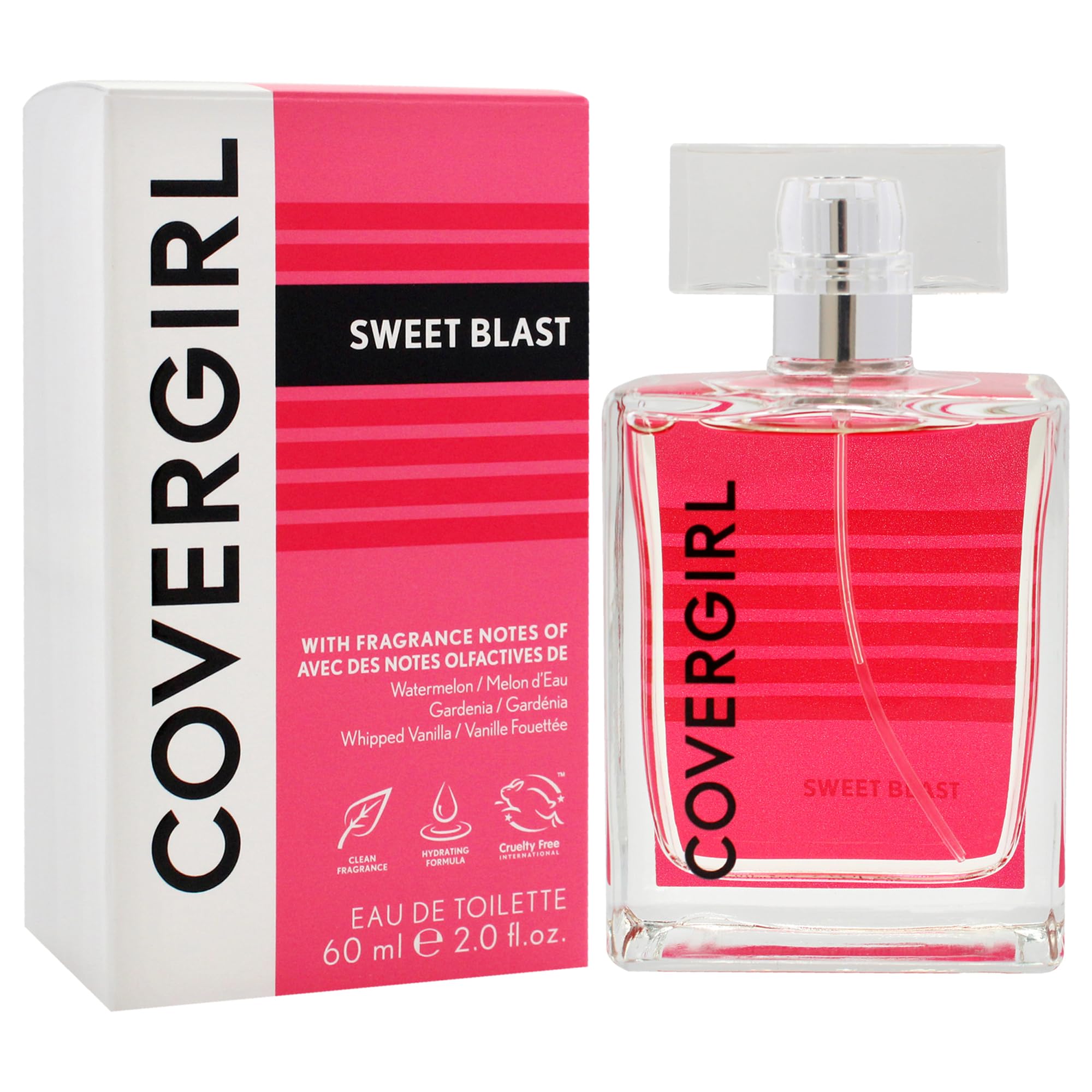 COVERGIRL Sweet Blast notes featuring lush fruit and floral composition.