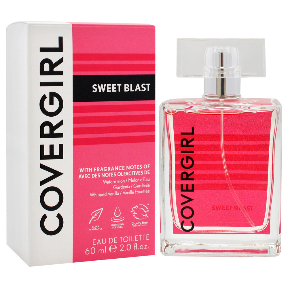 COVERGIRL Sweet Blast notes featuring lush fruit and floral composition.