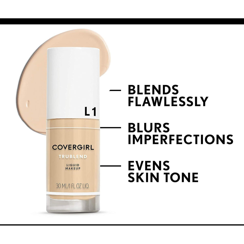 COVERGIRL truBLEND buildable coverage on complexion shows adjustable intensity