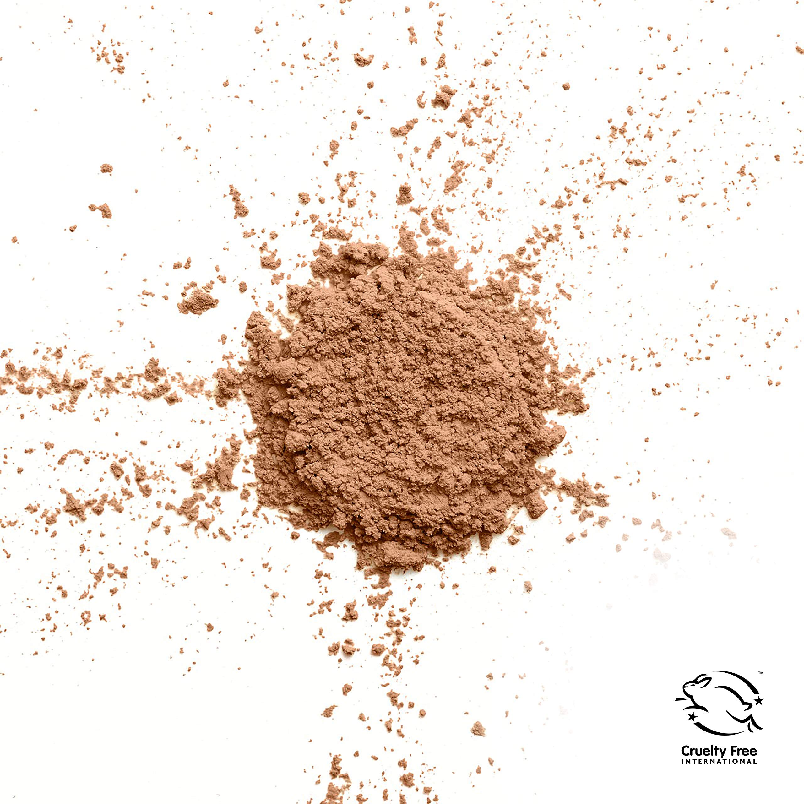 CoverGirl TruBlend loose mineral powder Tan airbrushed finish with minimal creasing.