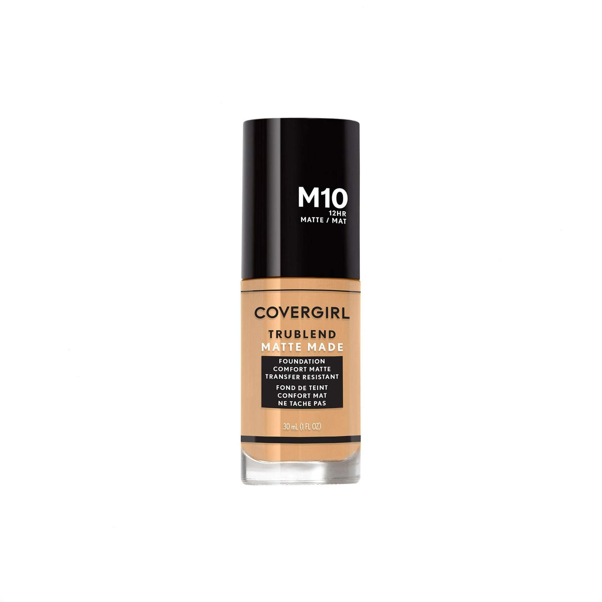 CoverGirl TruBlend Matte Made Foundation bottle highlights Golden Natural shade for a balanced, soft matte complexion.