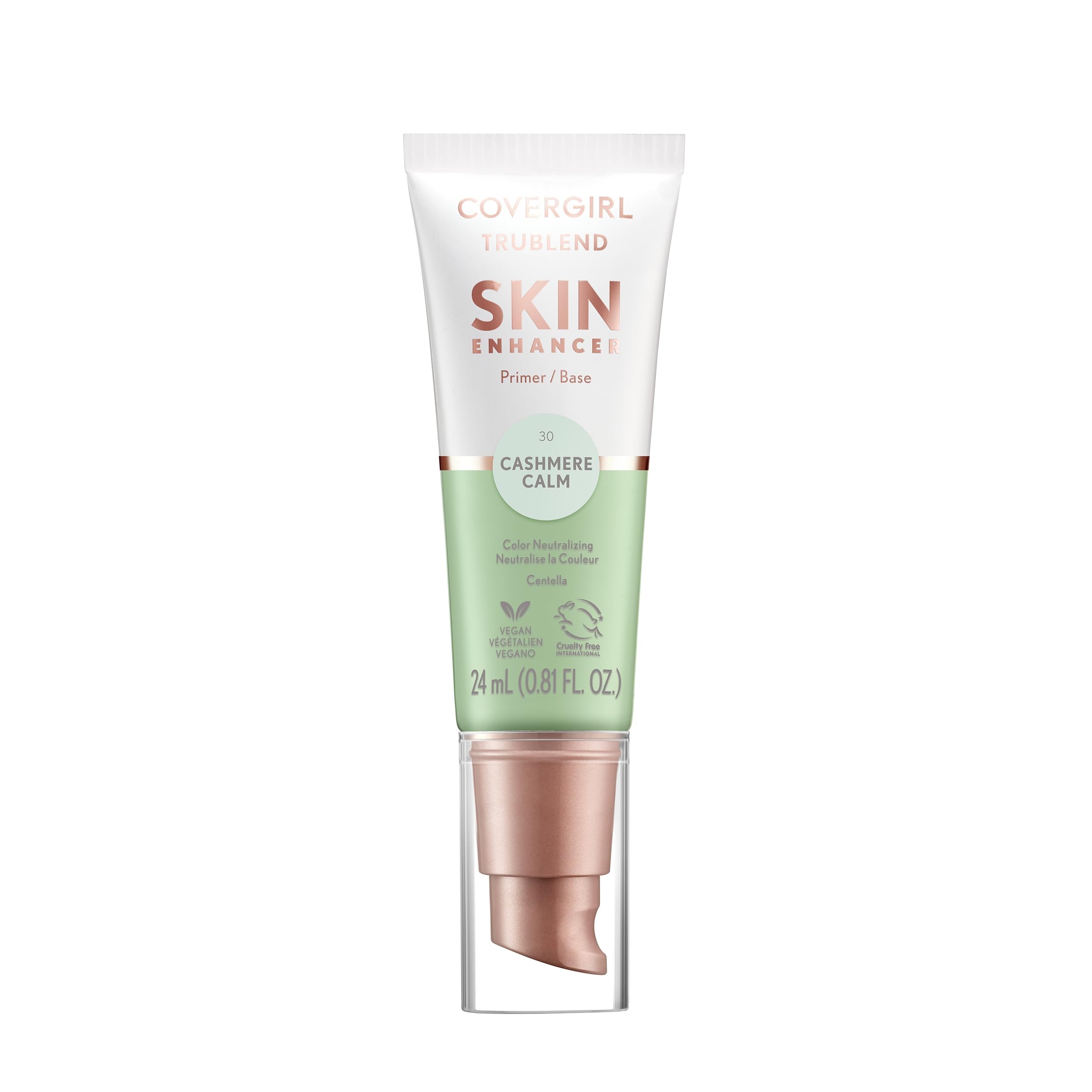 CoverGirl TruBlend Skin Enhancer Cashmere Calm tube provides smooth, hydrated skin prep.