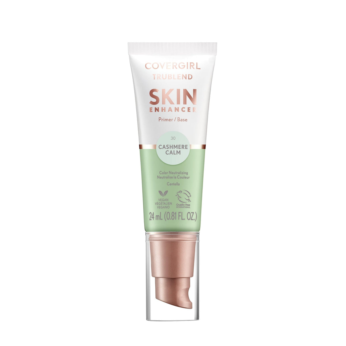 CoverGirl TruBlend Skin Enhancer Cashmere Calm tube provides smooth, hydrated skin prep.