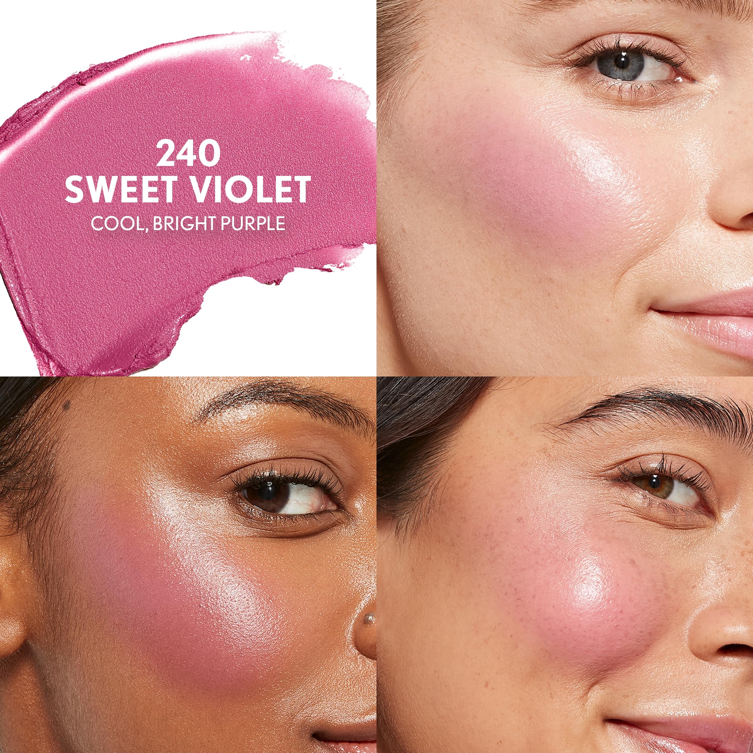 CoverGirl Trublend highlighter balm swatch shows dewy glow for a lit-from-within finish