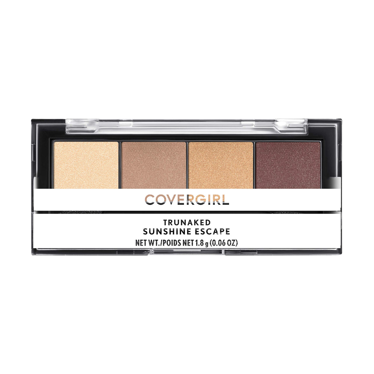 CoverGirl truNaked Sunshine Escape quad compact with four complementary shades for a complete look.