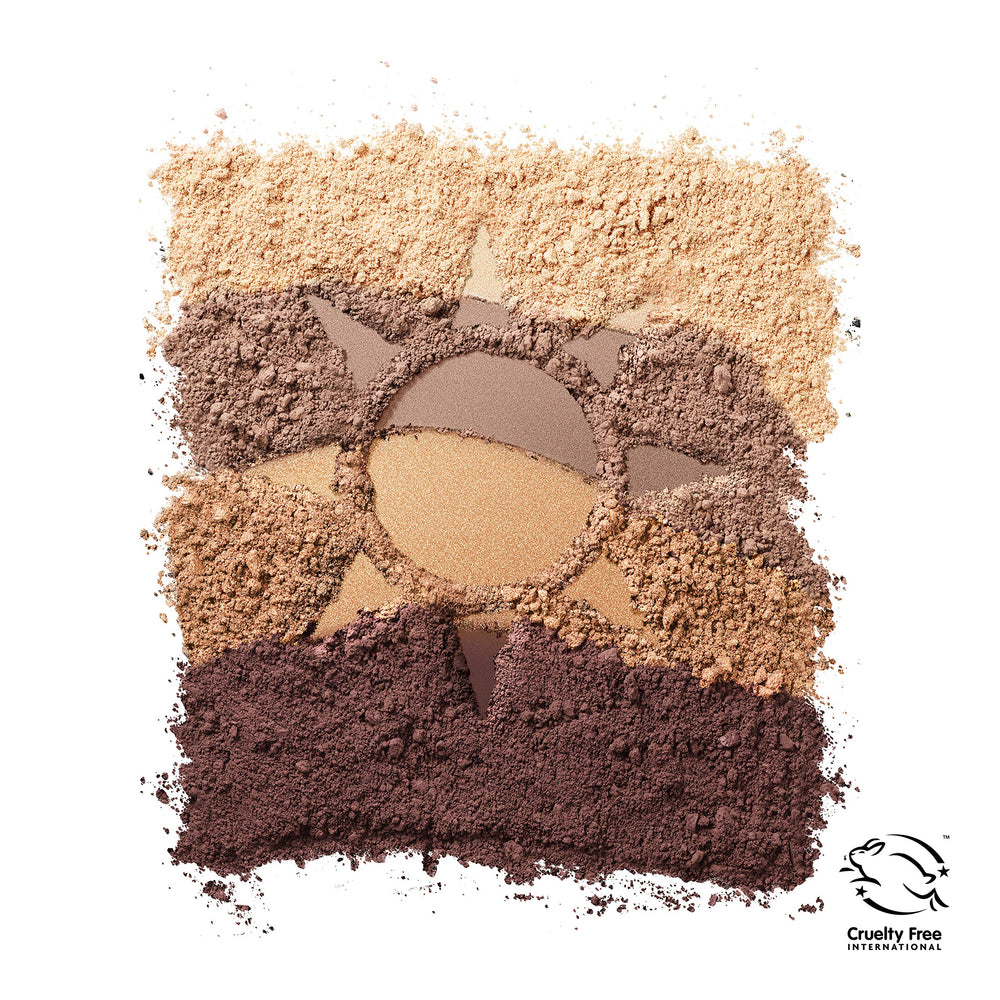 CoverGirl truNaked Sunshine Escape swatch-1 bright coral shade for radiant lids.