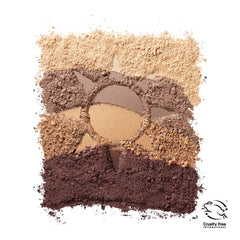CoverGirl truNaked Sunshine Escape swatch-1 bright coral shade for radiant lids.