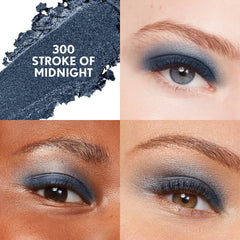 CoverGirl winter-frost shades trio on lids creates frosted, high-impact color.