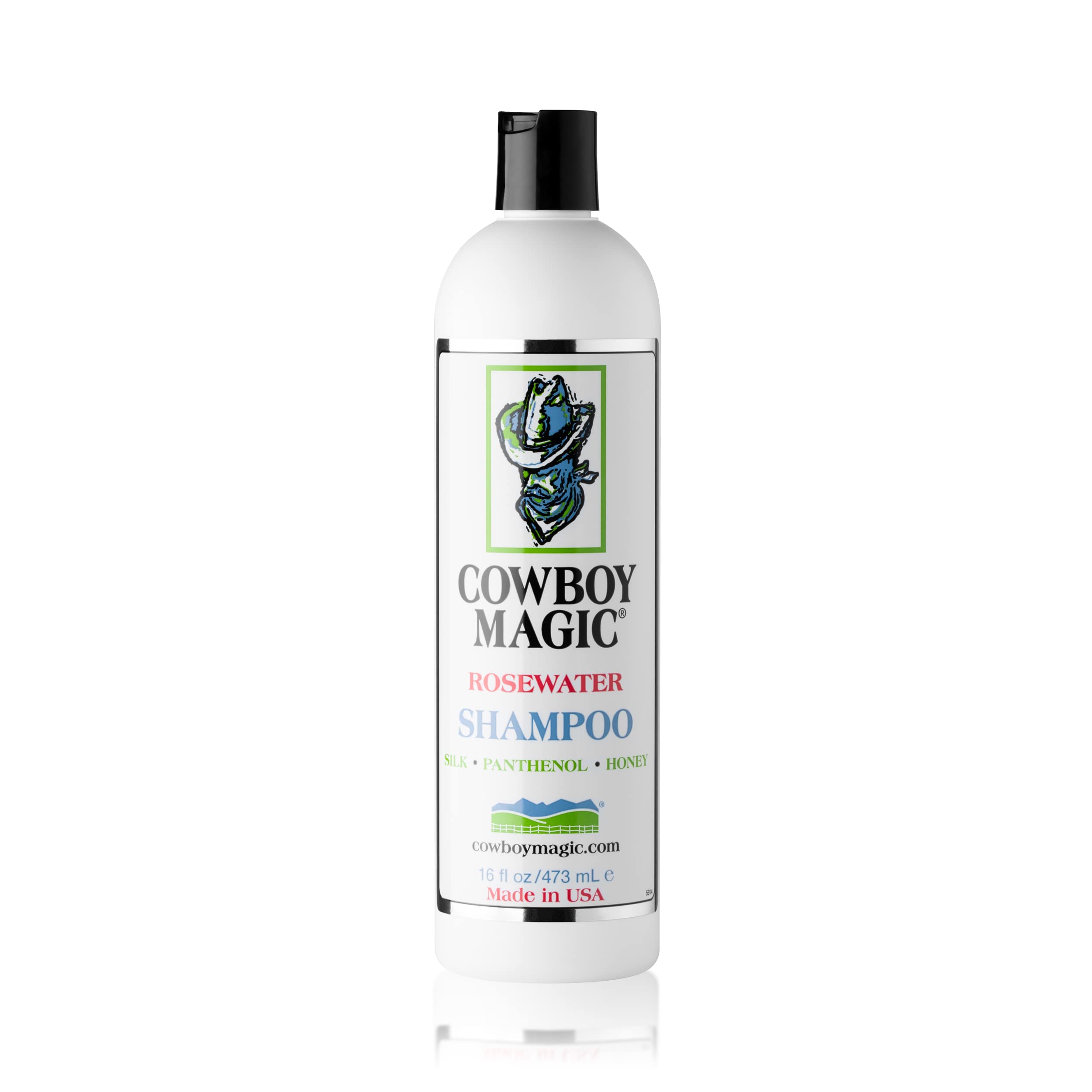 Cowboy Magic detangler bottle aids quick brushing for tangle-free coats.