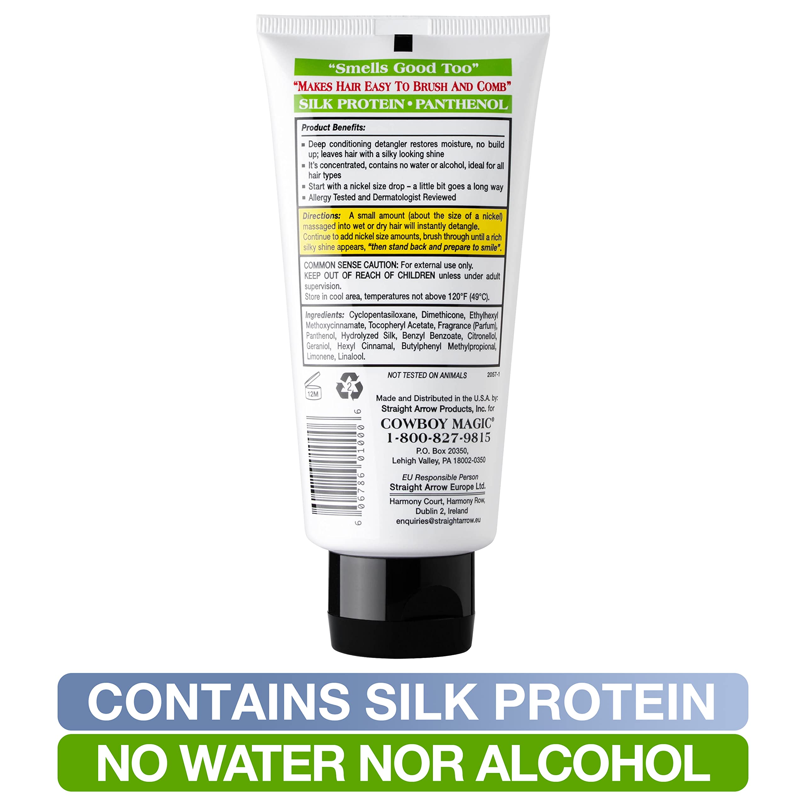 Cowboy Magic Detangler & Shine repels dust and sand for longer shine.