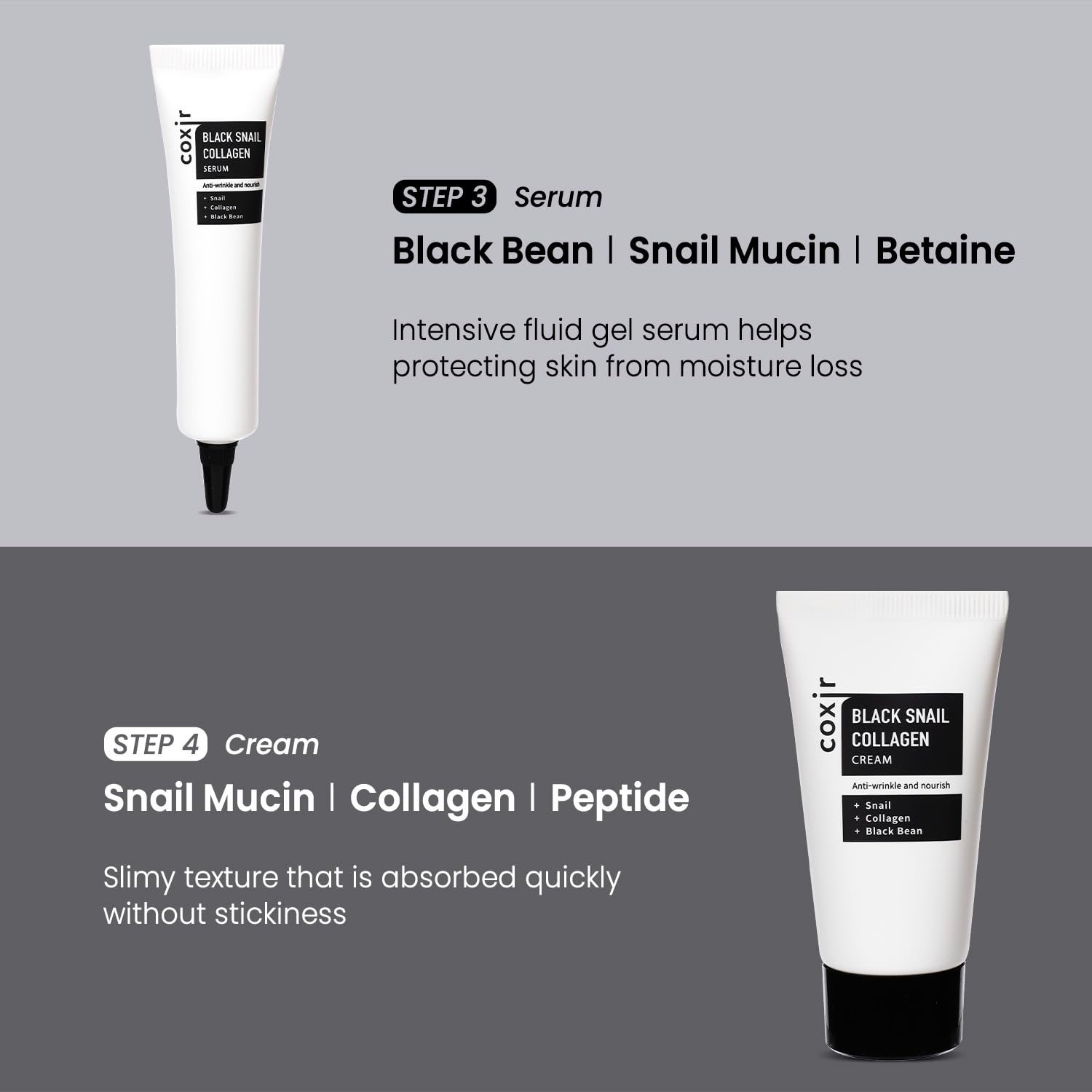coxir Christmas gift set wrapped: ideal stocking stuffer for skincare lovers.